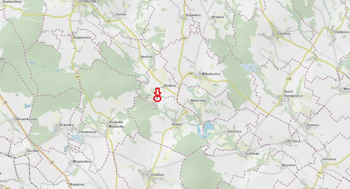 Prodej lesa 1640 m²